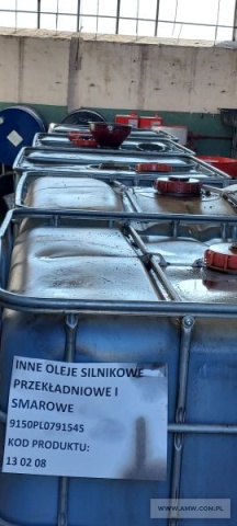 Przepracowane inne oleje silnikowe, przekładniowe i smarowe (kod odpadu 13 02 08*) 